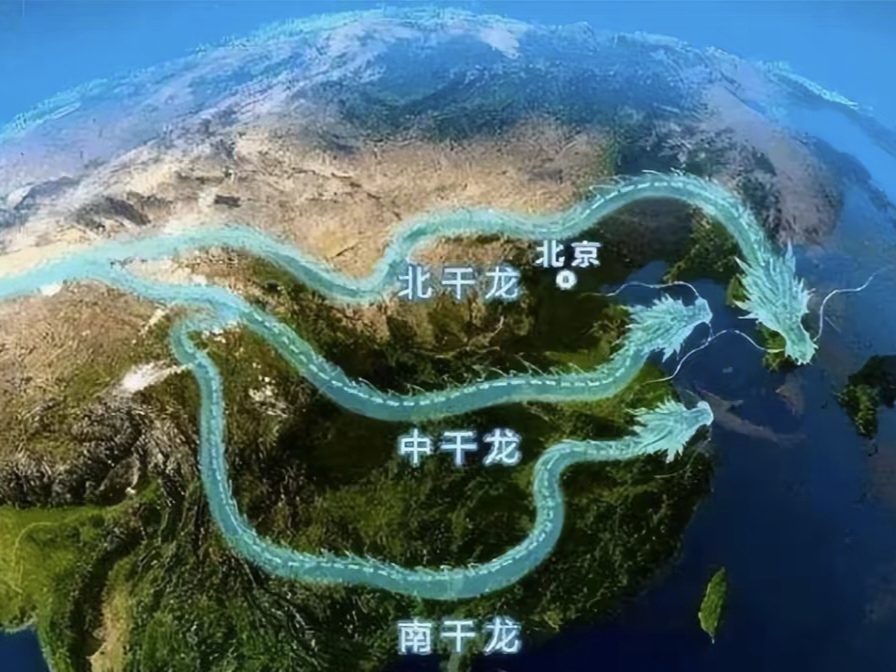 风水堪舆学：中国三大龙脉走势介绍山水全解析