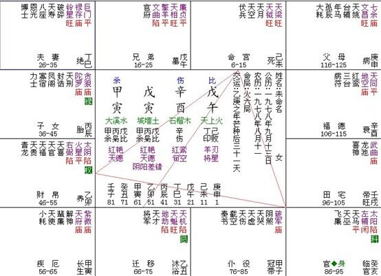 （星平合参）命理案例之：那年的终身大详批